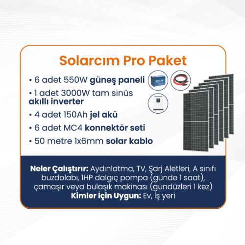 Solarcım Pro Solar Paket